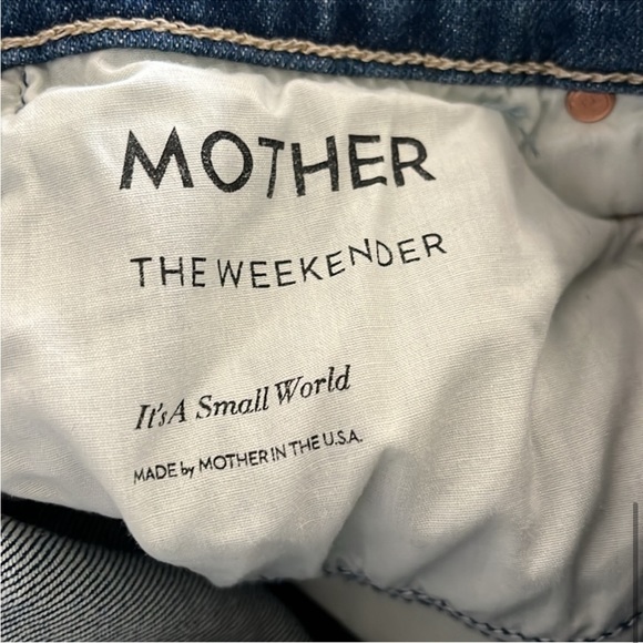 NWT Mother Superior The Weekender Jeans It's A Small World Size 26 - Picture 8 of 9